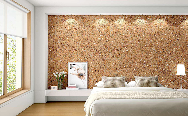 Cork Walls and Floors for a Summery Warm Feeling