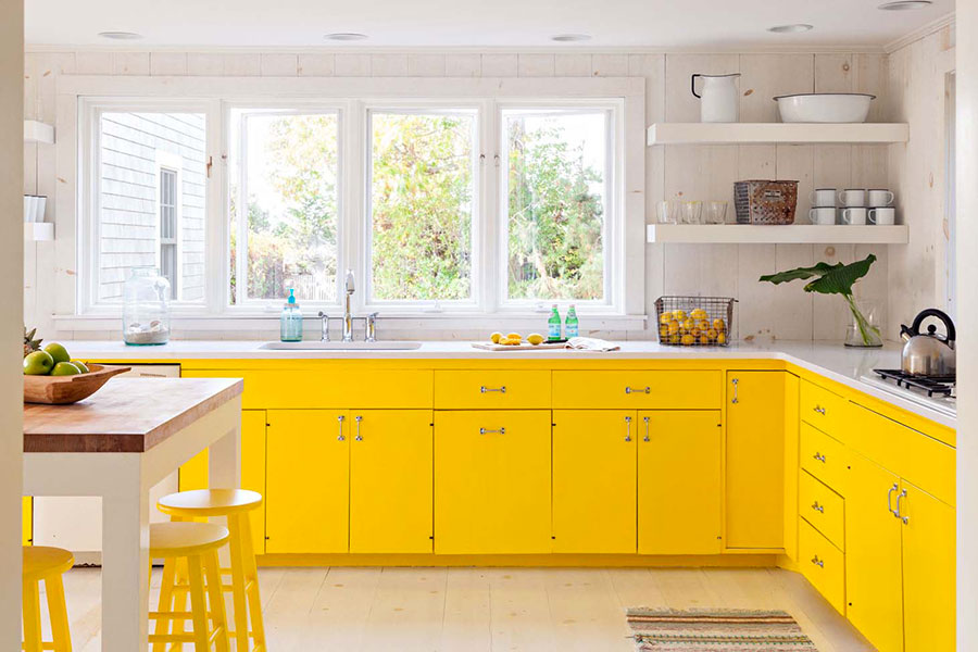 Vibrant colour schemes for your spring kitchen.