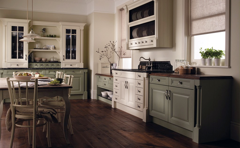 Wooden floors and dark green cabinetry are in this fall - Home improvement  Vaughan