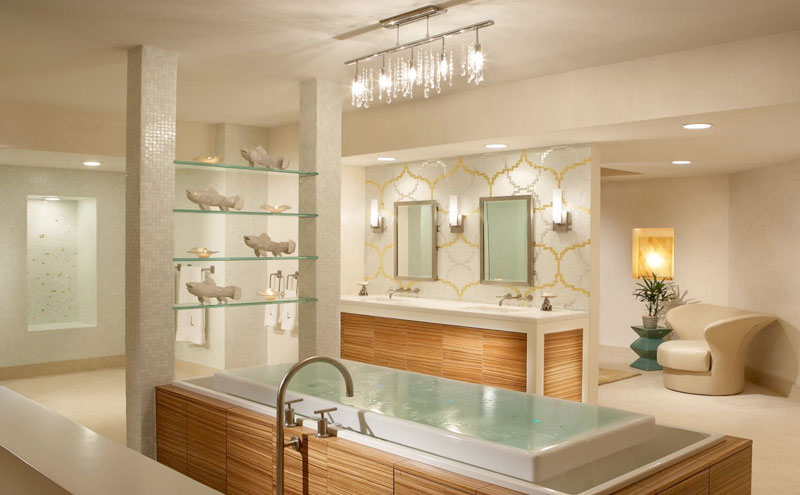 Install special lights and fixtures when remodeling your bathroom - Home renovation