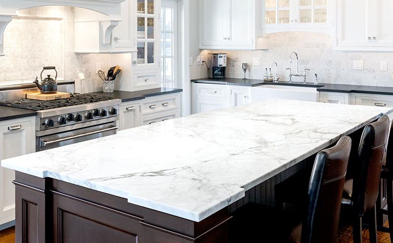 Marbel countertops - kitchen remodel ideas - Home renovation