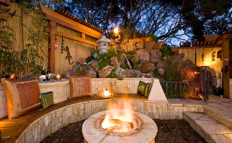 Warm up your evening during the fall season with a fire pit